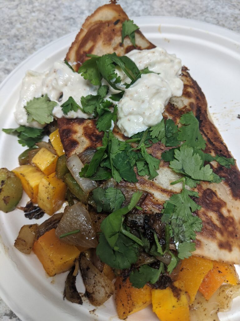 pumpkin quesadilla