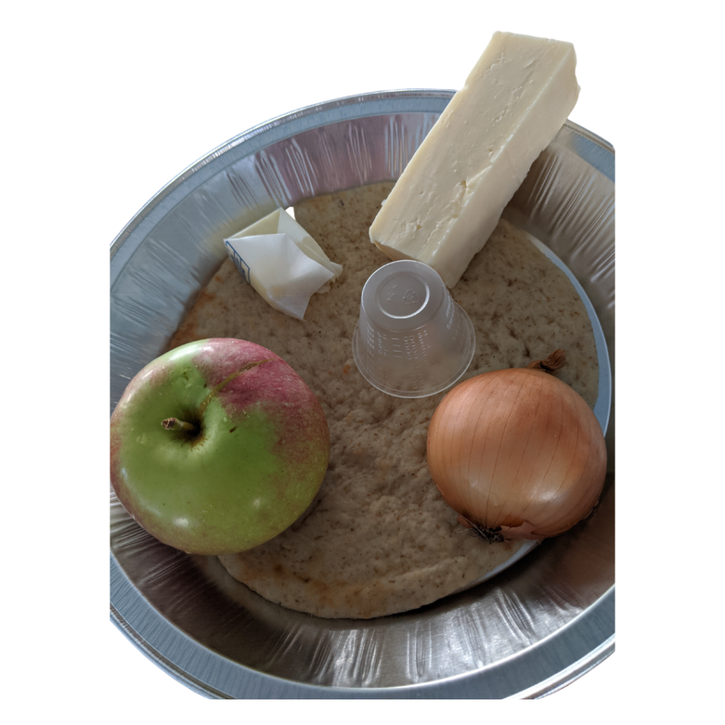 Ingredients for Apple Cheddar Pizza